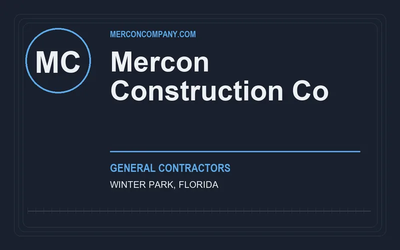 Mercon Construction Co in Winter Park, Florida
