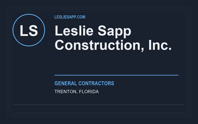 Leslie Sapp Construction, Inc. in Trenton, Florida