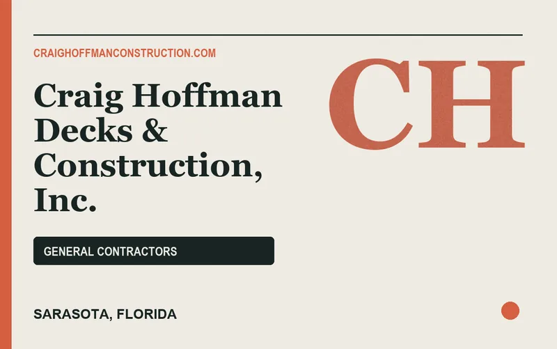Craig Hoffman Decks & Construction, Inc. in Sarasota, Florida