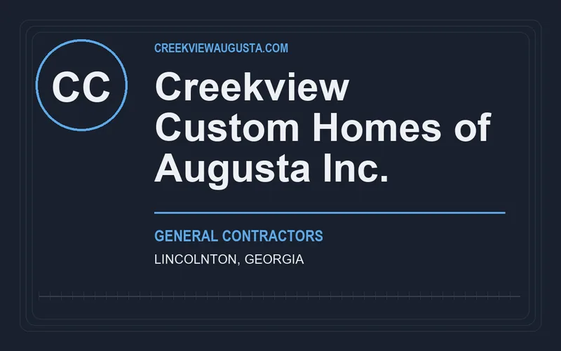 Creekview Custom Homes of Augusta Inc. in Lincolnton, Georgia