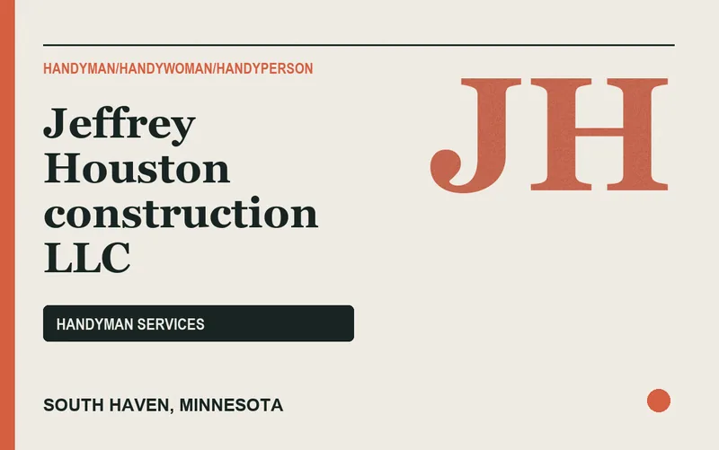 Jeffrey Houston construction LLC in South Haven, Minnesota