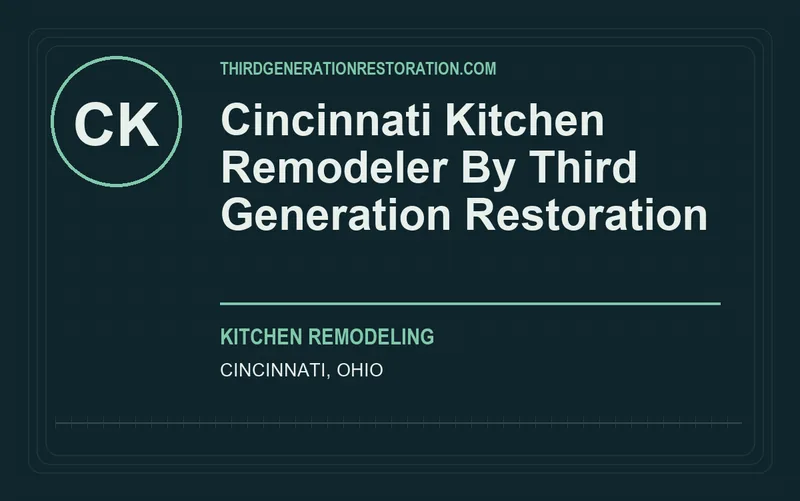 Cincinnati Kitchen Remodeler By Third Generation Restoration in Cincinnati, Ohio