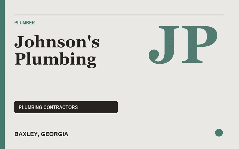 Johnson's Plumbing in Baxley, Georgia