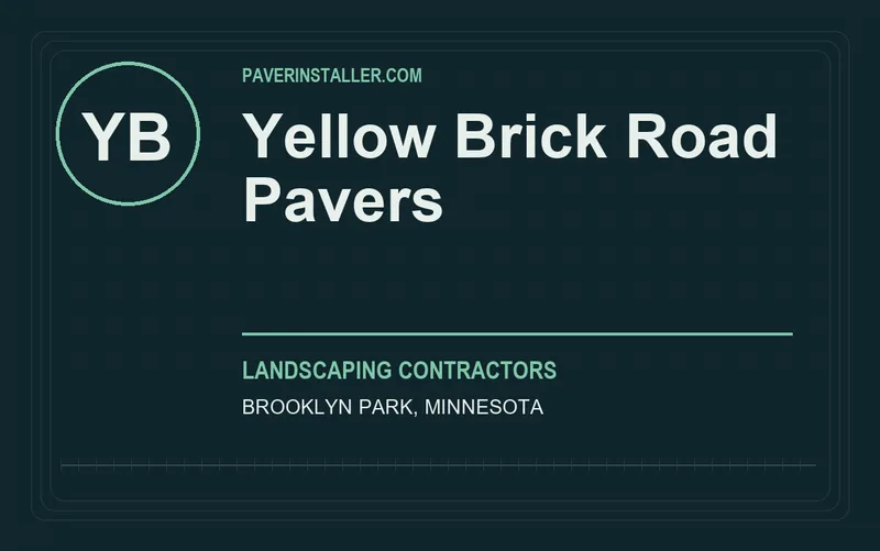 Yellow Brick Road Pavers in Brooklyn Park, Minnesota