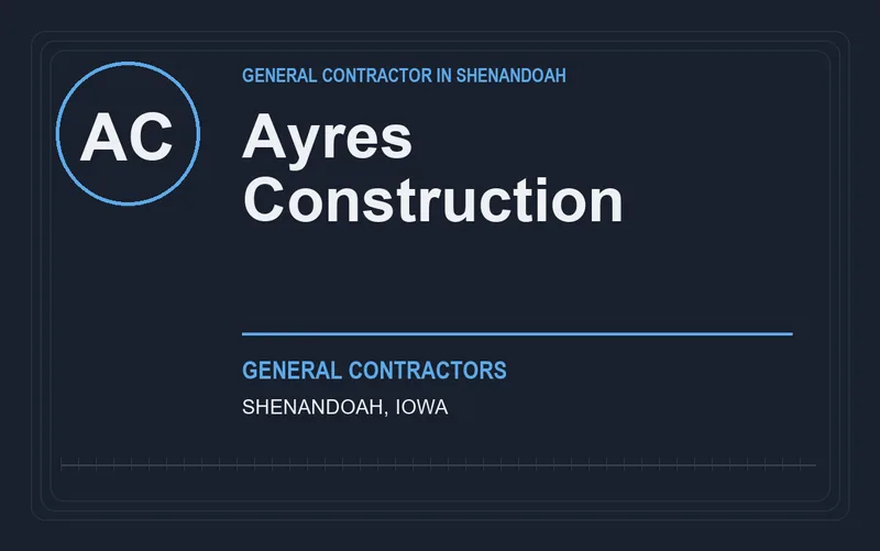 Ayres Construction in Shenandoah, Iowa