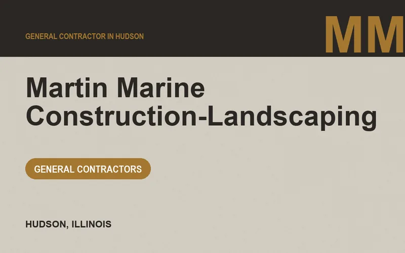 Martin Marine Construction-Landscaping in Hudson, Illinois