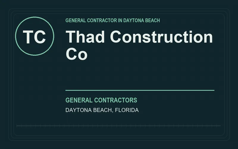 Thad Construction Co in Daytona Beach, Florida