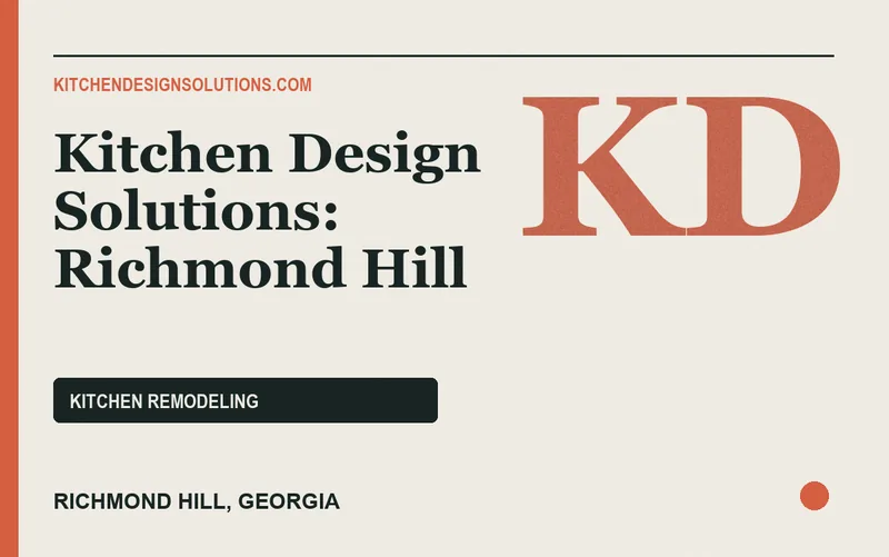Kitchen Design Solutions: Richmond Hill in Richmond Hill, Georgia