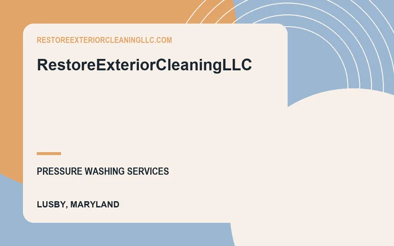 RestoreExteriorCleaningLLC in Lusby, Maryland