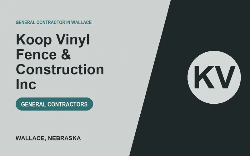 Koop Vinyl Fence & Construction Inc in Wallace, Nebraska