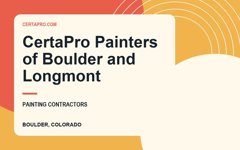 CertaPro Painters of Boulder and Longmont in Boulder, Colorado