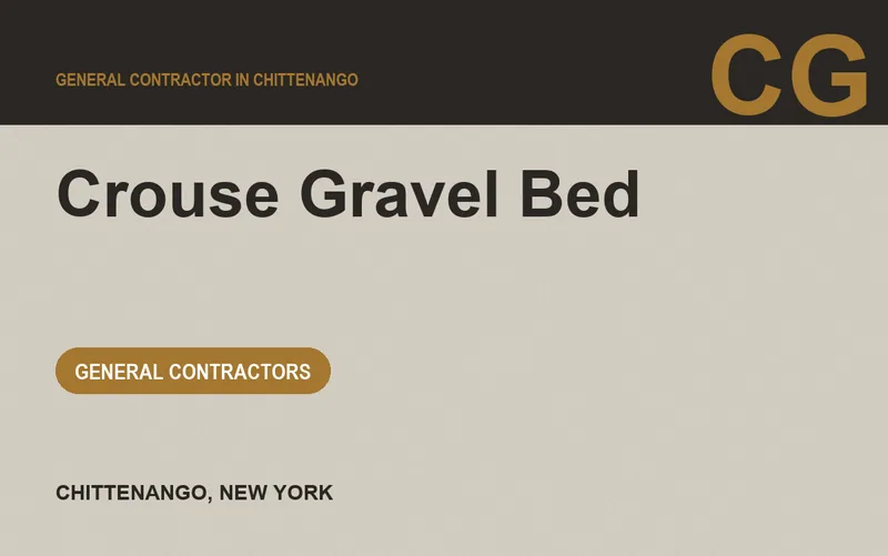 Crouse Gravel Bed in Chittenango, New York