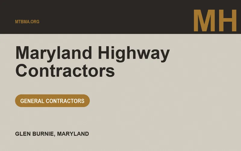 Maryland Highway Contractors in Glen Burnie, Maryland