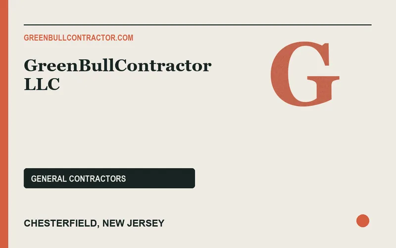 GreenBullContractor LLC in Chesterfield, New Jersey