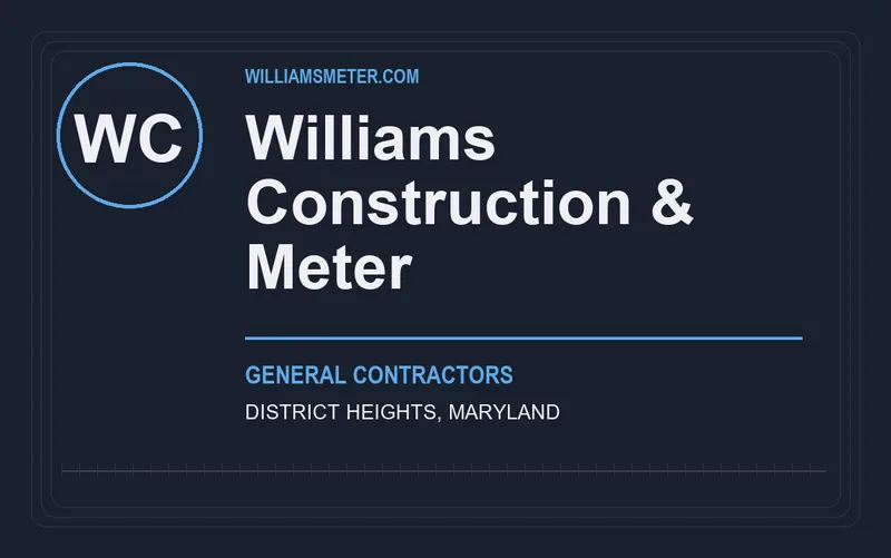 Williams Construction & Meter in District Heights, Maryland