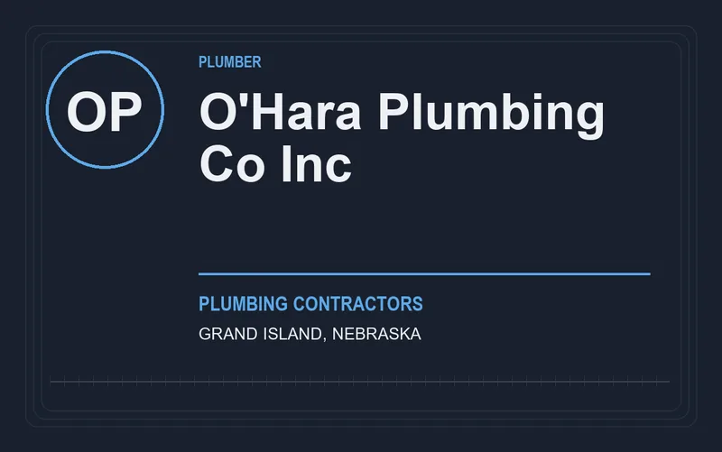 O'Hara Plumbing Co Inc in Grand Island, Nebraska