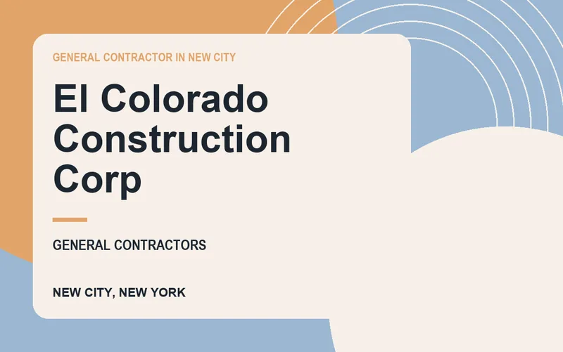 EL COLORADO CONSTRUCTION CORP in New City, New York