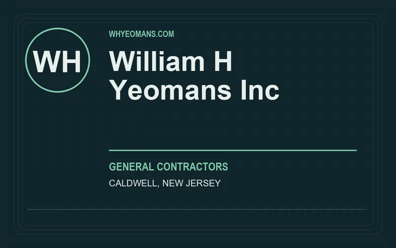 William H Yeomans Inc in Caldwell, New Jersey
