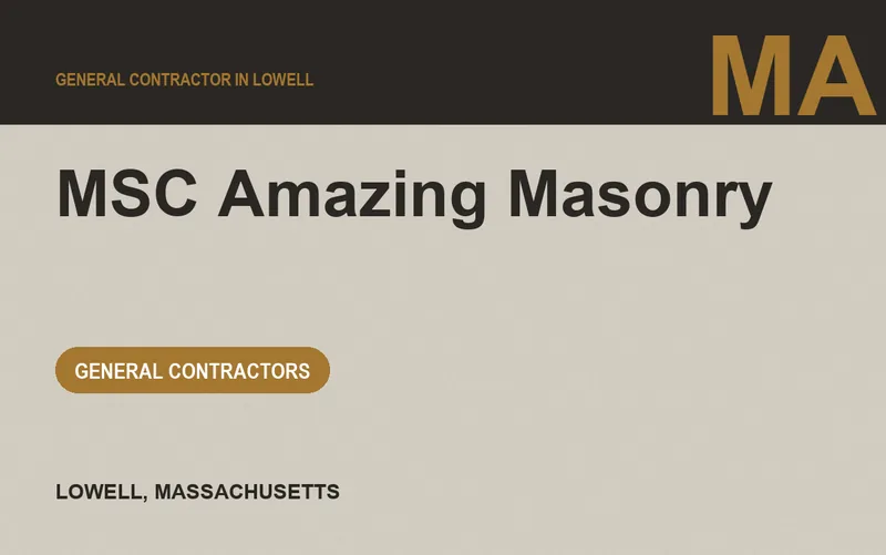 MSC Amazing Masonry in Lowell, Massachusetts