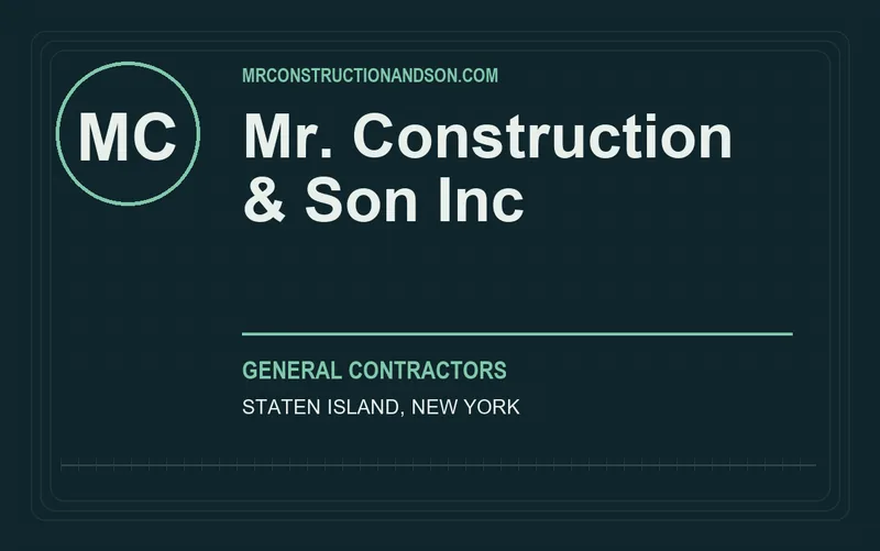 Mr. Construction & Son Inc in Staten Island, New York