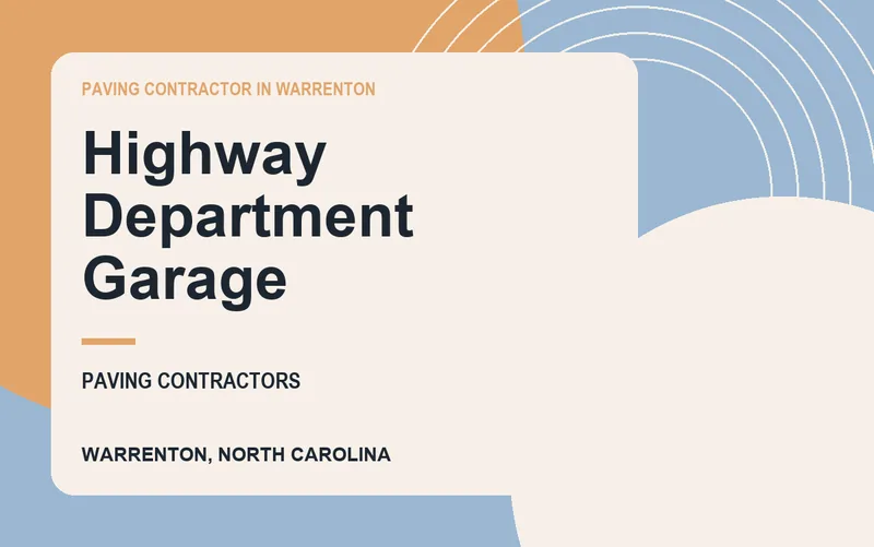 Highway Department Garage in Warrenton, North Carolina