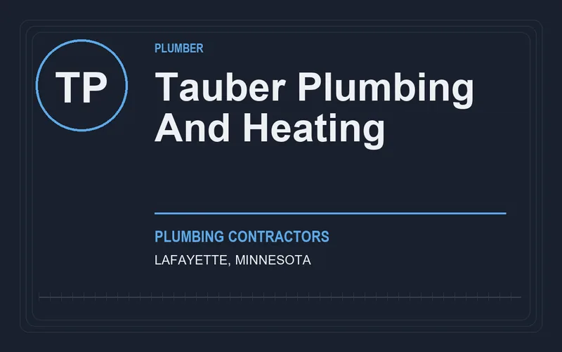 Tauber Plumbing And Heating in Lafayette, Minnesota