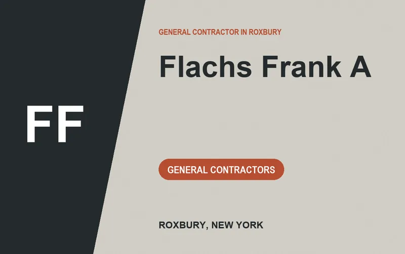 Flachs Frank A in Roxbury, New York