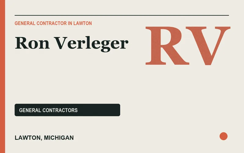 Ron Verleger in Lawton, Michigan