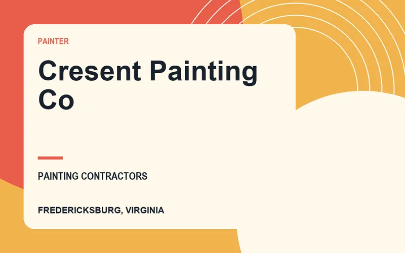 Cresent Painting Co in Fredericksburg, Virginia