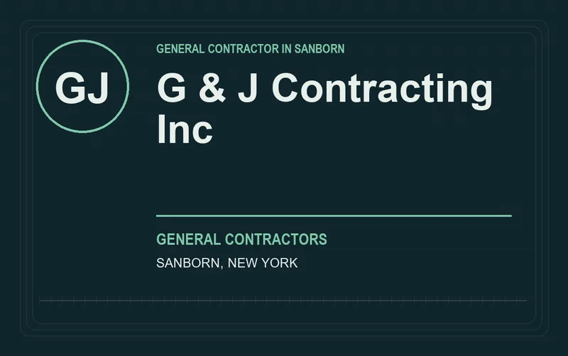 G & J Contracting Inc in Sanborn, New York