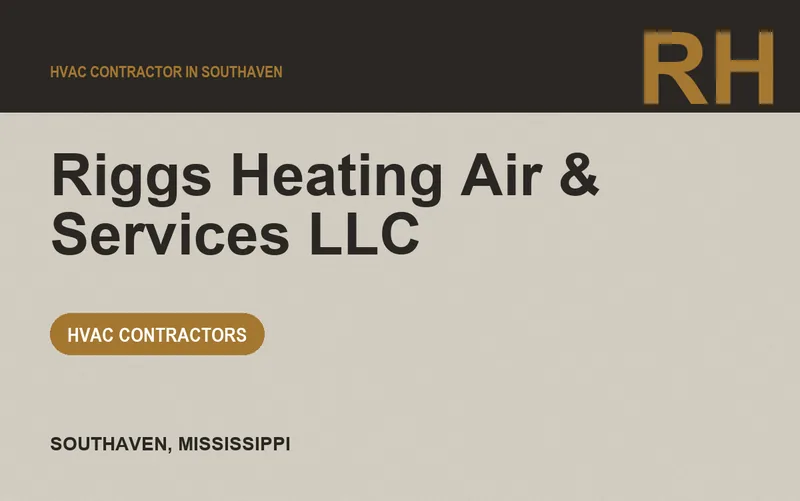 Riggs Heating Air & Services LLC in Southaven, Mississippi