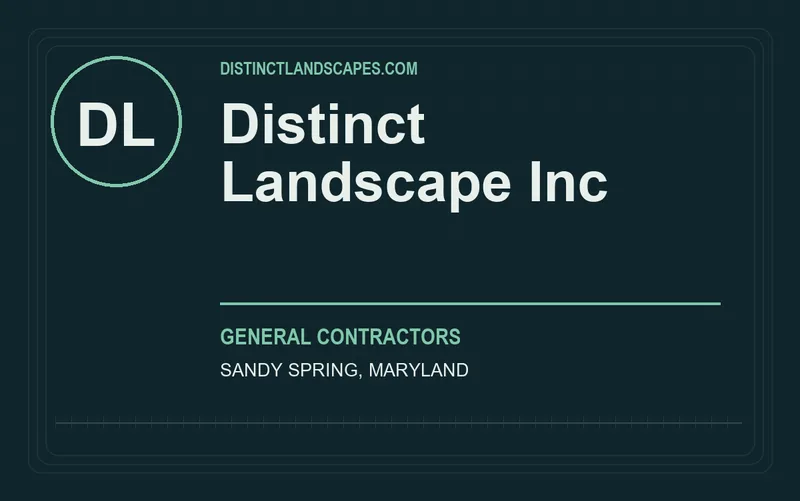 Distinct Landscape Inc in Sandy Spring, Maryland