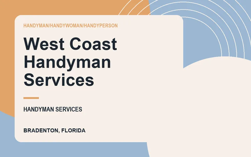 West Coast Handyman Services in Bradenton, Florida