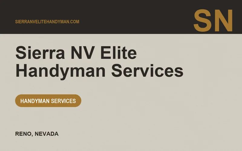 Sierra NV Elite Handyman Services in Reno, Nevada