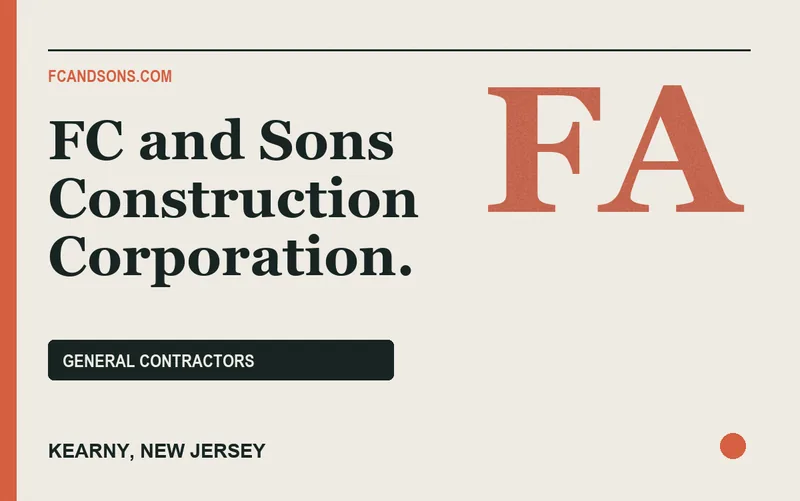 FC and Sons Construction Corporation. in Kearny, New Jersey
