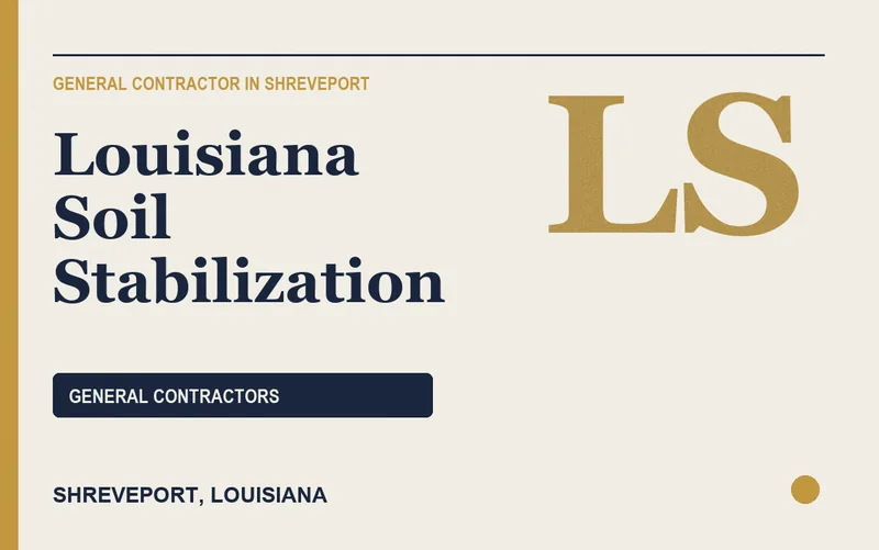 Louisiana Soil Stabilization in Shreveport, Louisiana