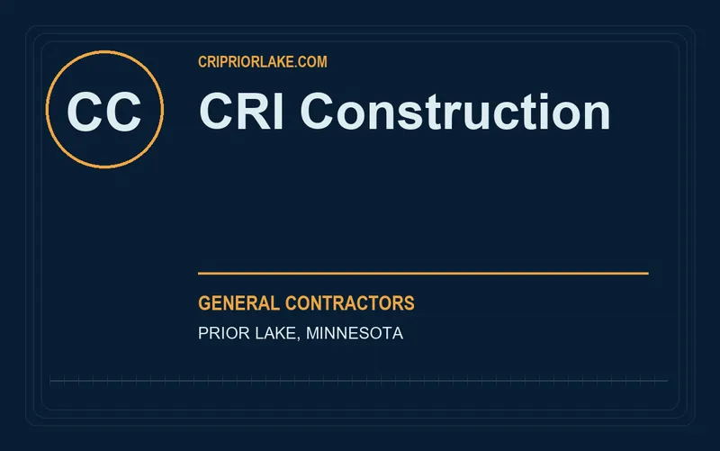 CRI Construction in Prior Lake, Minnesota