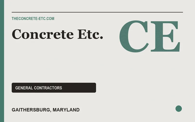 Concrete Etc. in Gaithersburg, Maryland