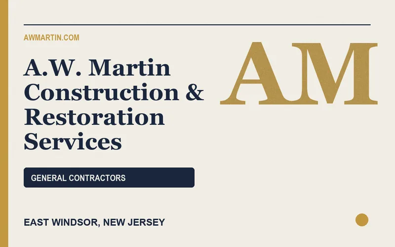 A.W. Martin Construction & Restoration Services in East Windsor, New Jersey