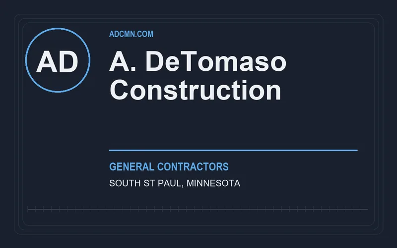 A. DeTomaso Construction in South St Paul, Minnesota