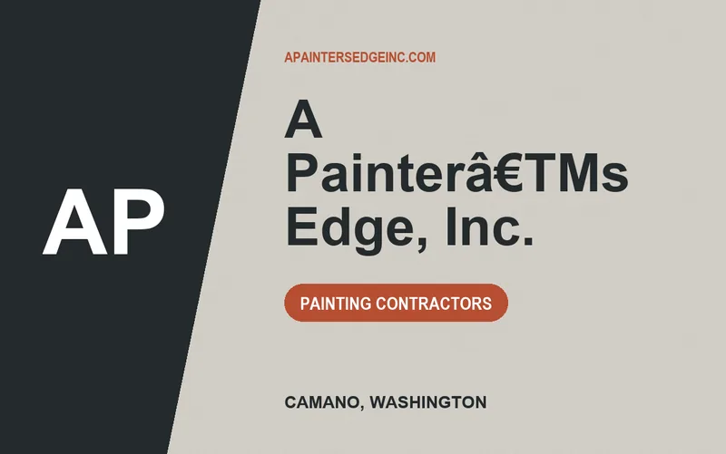 A Painterâ€TMs Edge, Inc. in Camano, Washington