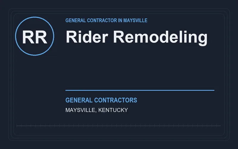 Rider Remodeling in Maysville, Kentucky