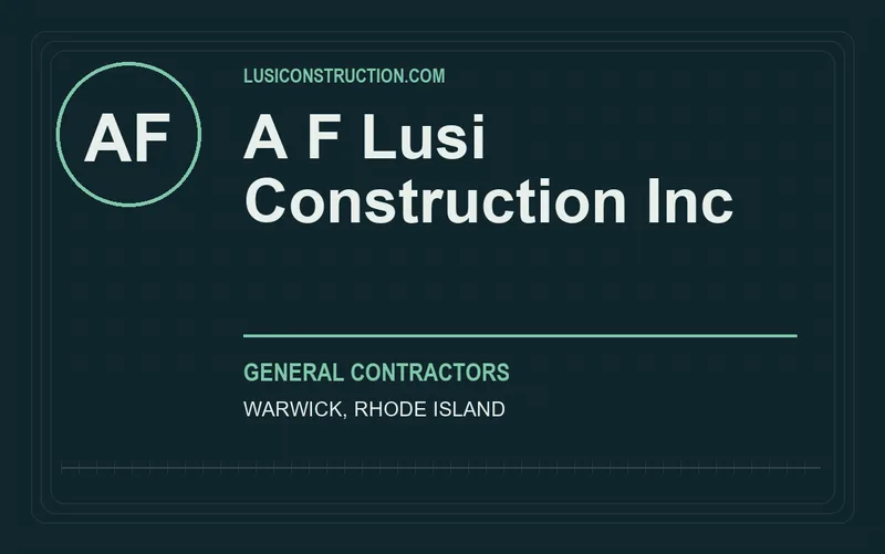 A F Lusi Construction Inc in Warwick, Rhode Island