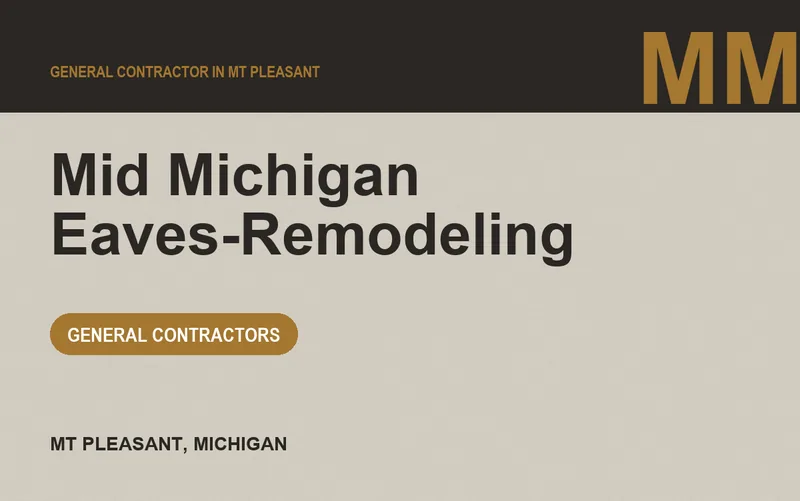 Mid Michigan Eaves-Remodeling in Mt Pleasant, Michigan
