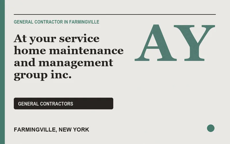 At your service home maintenance and management group inc. in Farmingville, New York