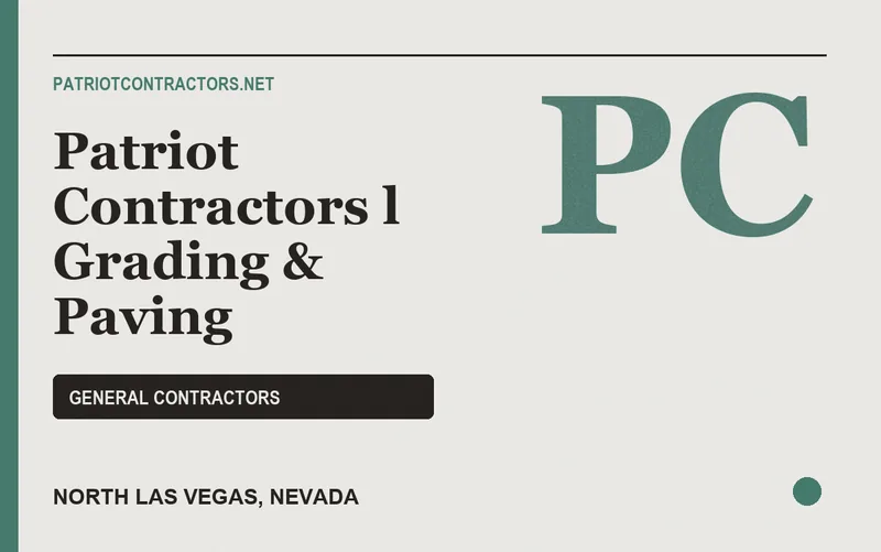 Patriot Contractors l Grading & Paving in North Las Vegas, Nevada