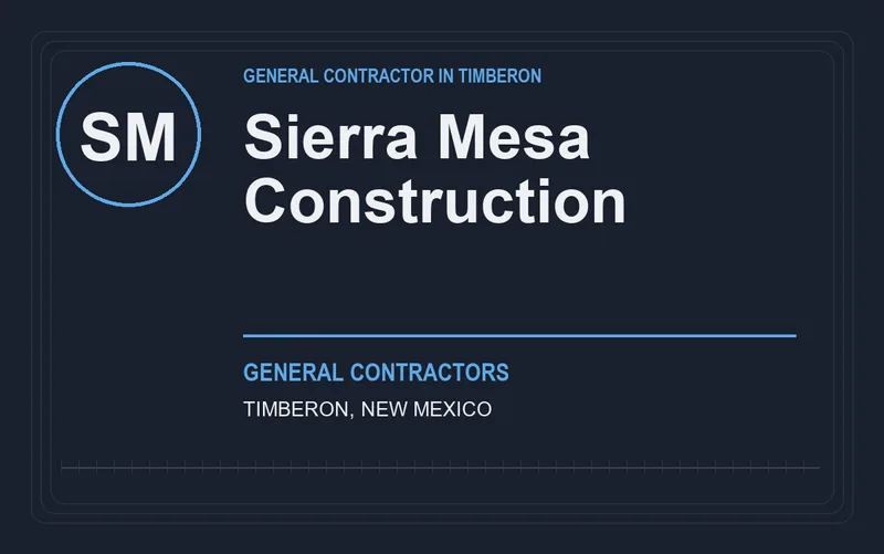 Sierra Mesa Construction in Timberon, New Mexico