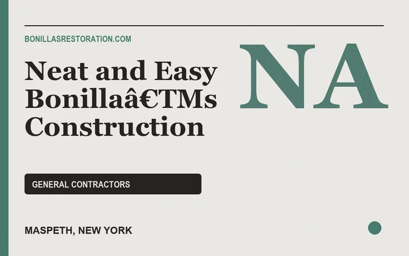 Neat and Easy Bonillaâ€TMs Construction in Maspeth, New York