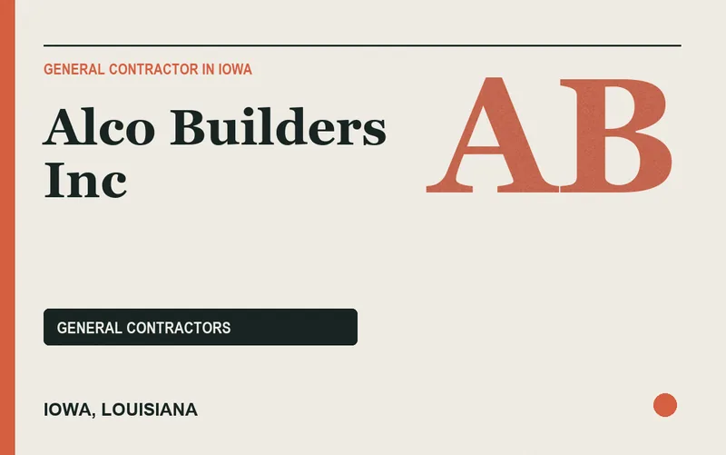 Alco Builders Inc in Iowa, Louisiana