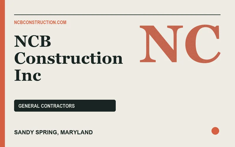 NCB Construction Inc in Sandy Spring, Maryland